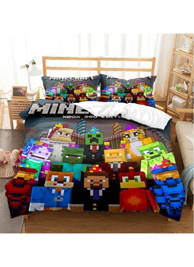 Minecraft Game Peripheral Bedding Three-Piece Set 200*200cm