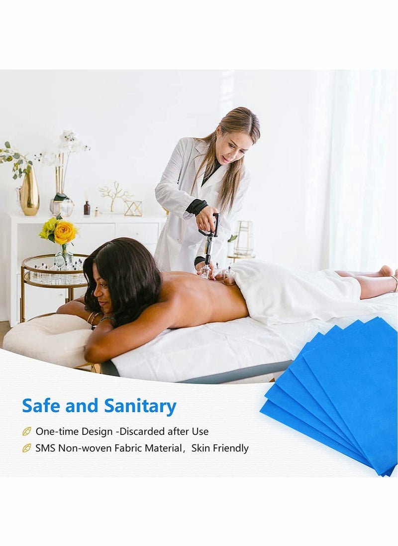 Premium Disposable Massage Table Sheets for Spa and Salon, Soft Non-woven Fabric, Perfect Fit 28x20 Cm