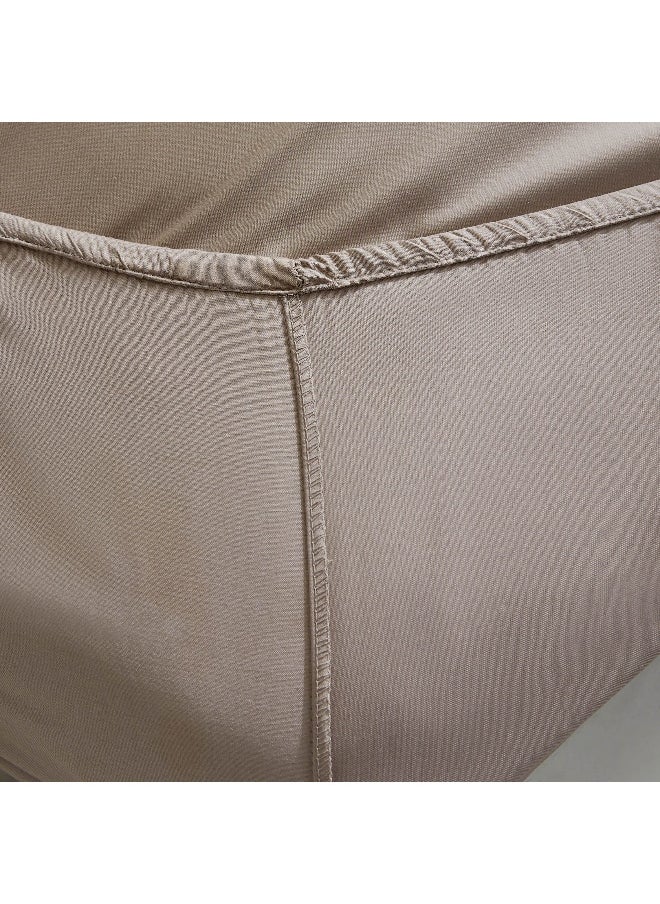 Opulent Luxe Cotton Solid King Fitted Sheet - 180x200+40 cm