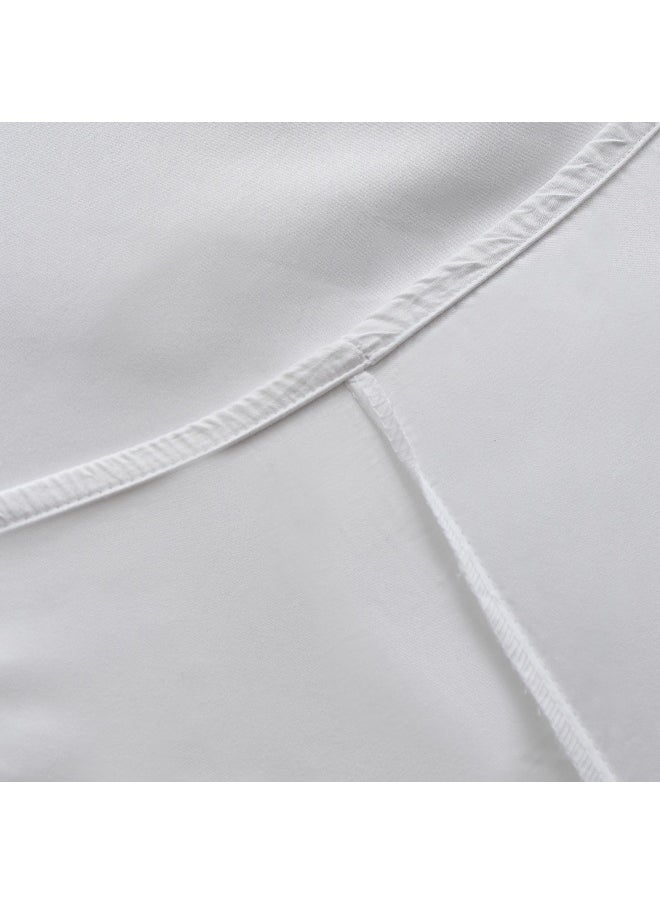 Opulent Luxe Cotton Solid King Fitted Sheet - 180x200+40 cm