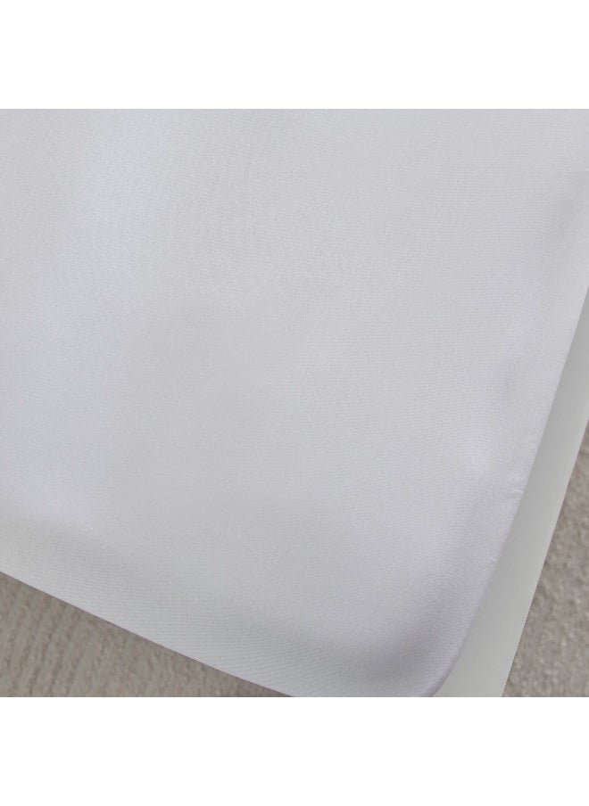 Opulent Luxe Cotton Solid Super King Fitted Sheet - 200x200+40 cm