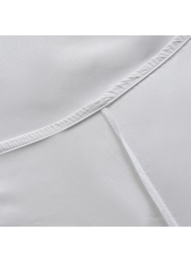 Opulent Luxe Cotton Solid Queen Fitted Sheet - 150x200+40 cm