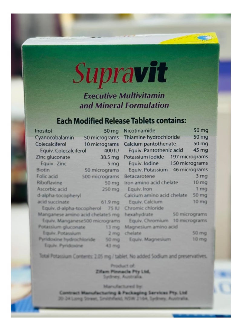 Supravit Multivitamin and Mineral Tablets 30's