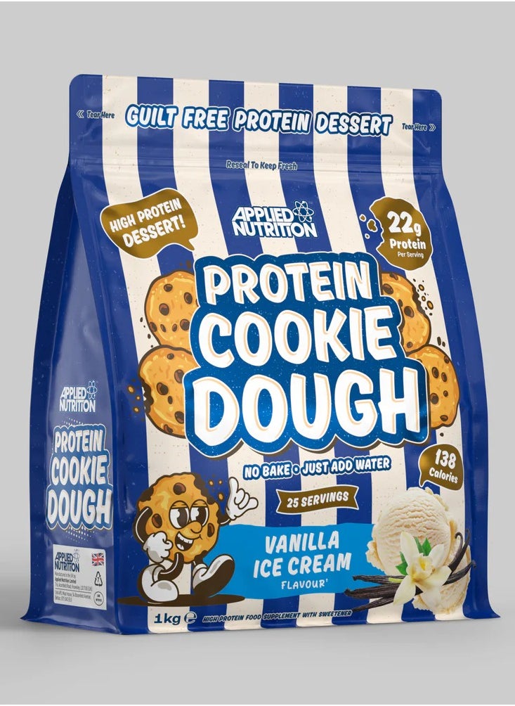 APPLIED NUTRITION PROTEIN COOKIE DOUGH VANILLA ICE CREAM 25 SERVINGS 1KG