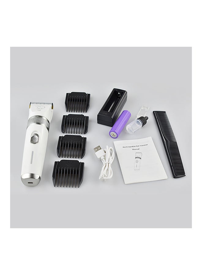 Electric USB Pet Hair Shaver Clipper White 17.3 x 5.8 x 24.3cm