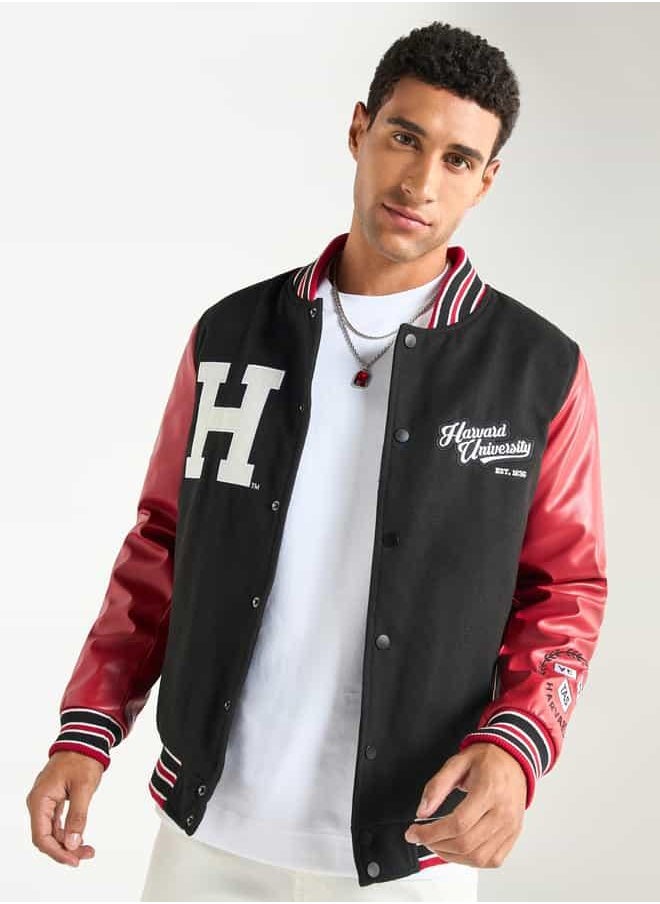 Harvard Applique Detail Button Through Jacket