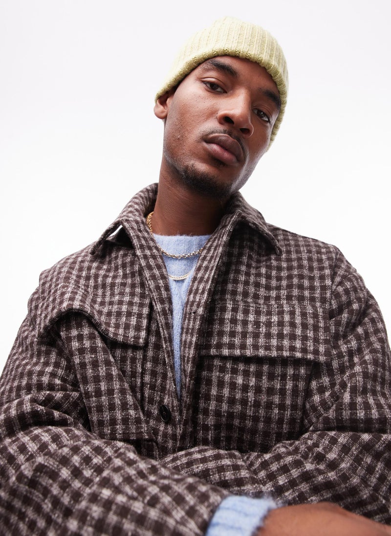 Wool Look Shacket
