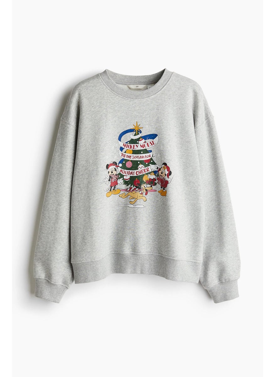 Motif-Detail Sweatshirt