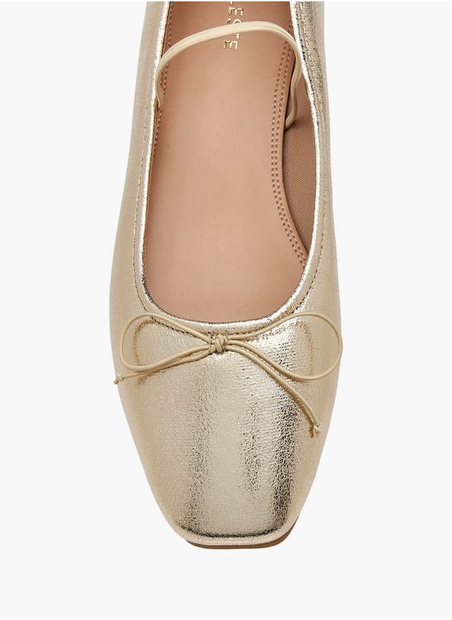Womens Ballerina Flats With Slip On Closure