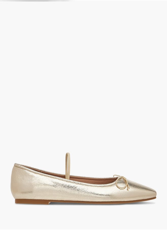 Womens Ballerina Flats With Slip On Closure