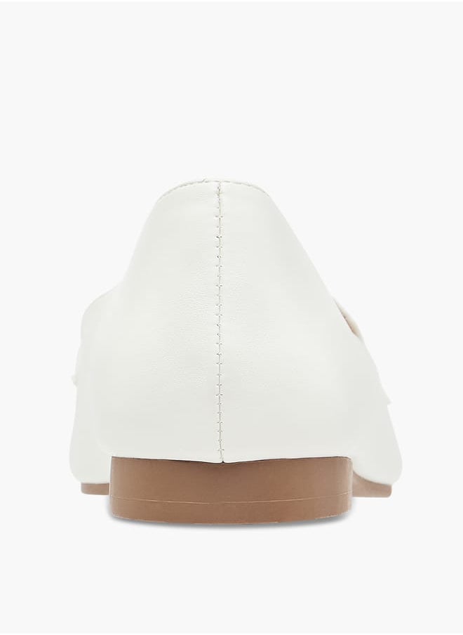 Womens Slip-On Pointed Toe Ballerina Shoes