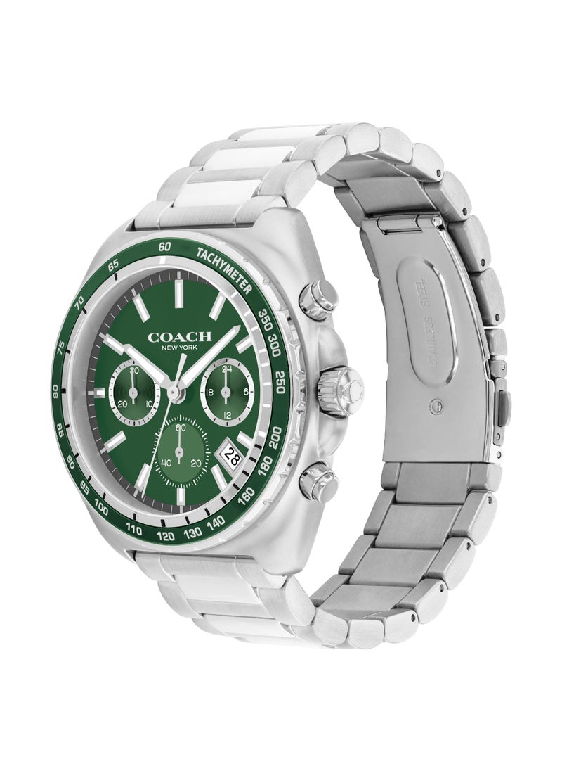 COACH WATCHES TONNEAU CHRONOGRAPH MEN'S GREEN CASE WATCH - 14602701