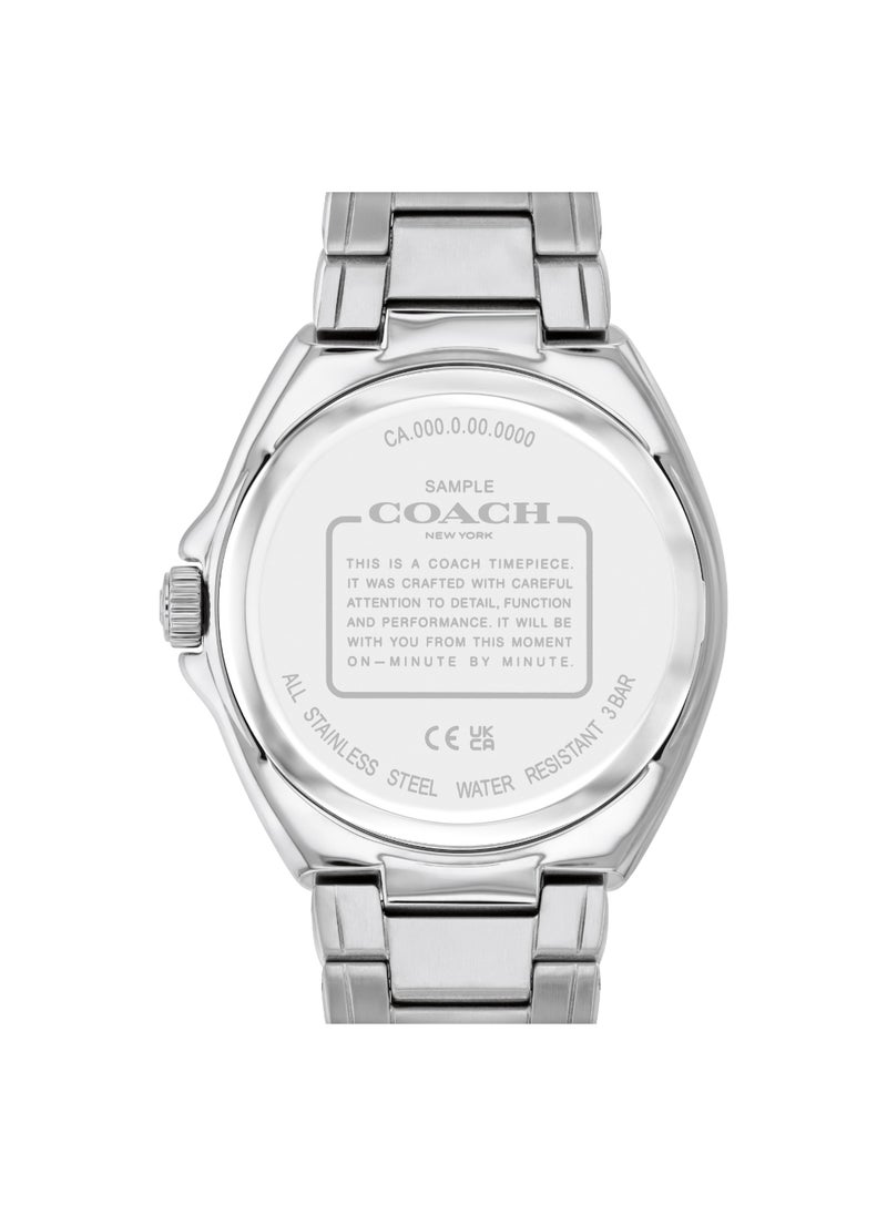 COACH WATCHES ROUND ANALOG MEN'S BLACK CASE WATCH - 14602687