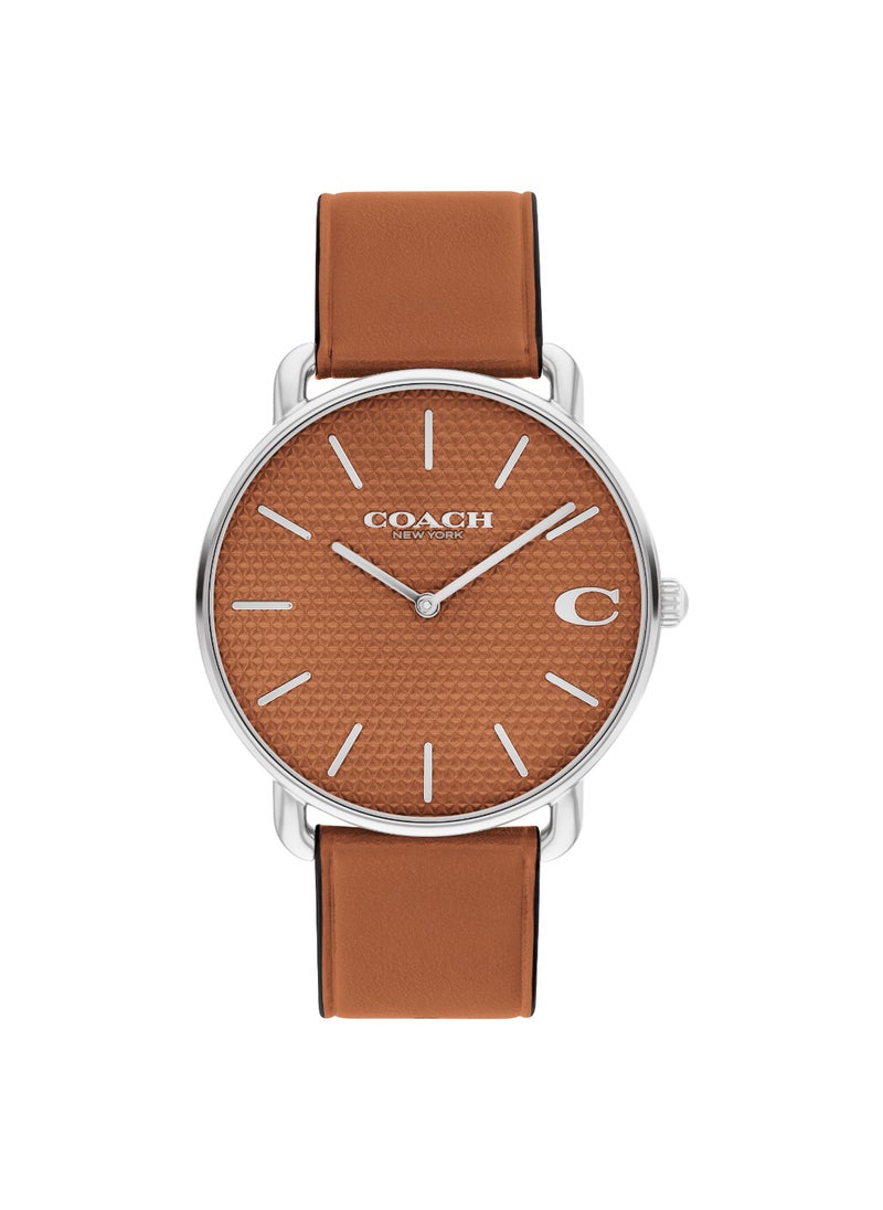 COACH WATCHES ROUND ANALOG MEN'S AMBER CASE WATCH - 14602721