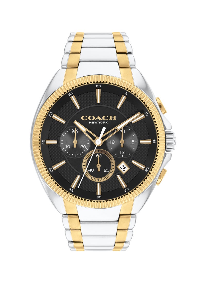 COACH WATCHES ROUND CHRONOGRAPH MEN'S BLACK CASE WATCH - 14602682