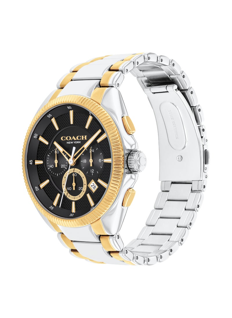 COACH WATCHES ROUND CHRONOGRAPH MEN'S BLACK CASE WATCH - 14602682
