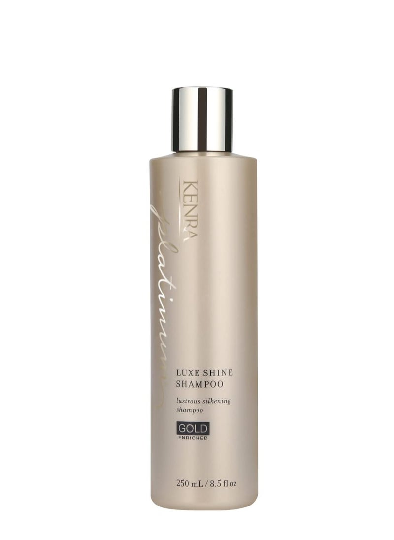 Kenra Platinum Luxe Shine Shampoo | Gold Enriched | Lustrous Silkening Shampoo | Transforms Dull And Lifeless Strands To Glamorous And Full-Bodied Hair | All Hair Types | 8.5 fl. Oz