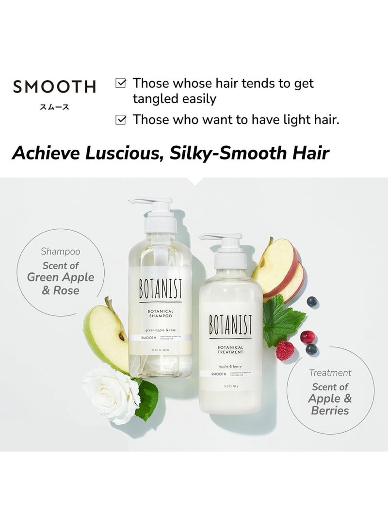 Botanist keratin Shampoo & Conditioner for Fizzy Control, Shinny Smooth & Reduces tangles hair with Macadamia nut oil & Jojoba oil,Sulfate & Silicone Free, Women & Men,Japan Made, 460mL/15.5 fl Oz