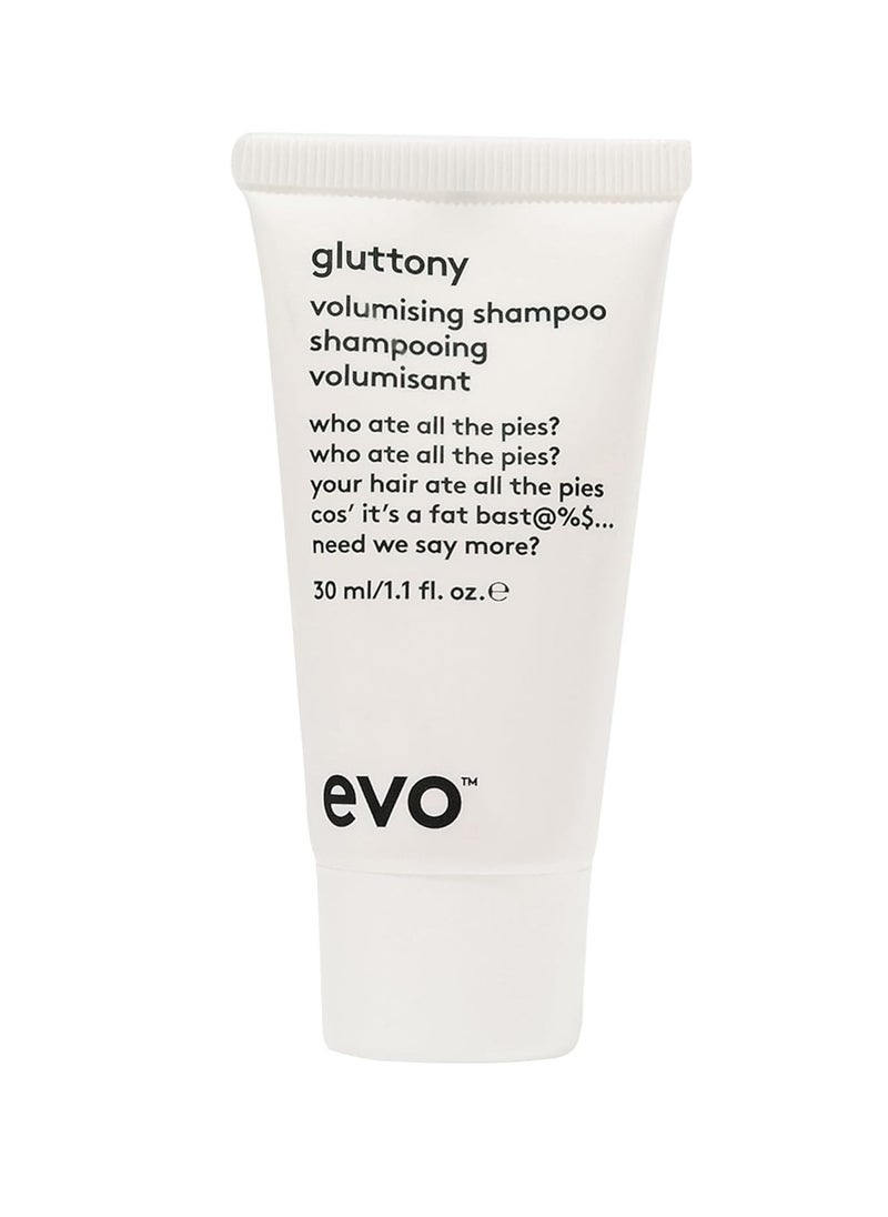 EVO Gluttony Volumising Shampoo - Volumizing Shampoo For All Types Of Hair - Adds Lift, Body Shine, Strength & Elasticity
