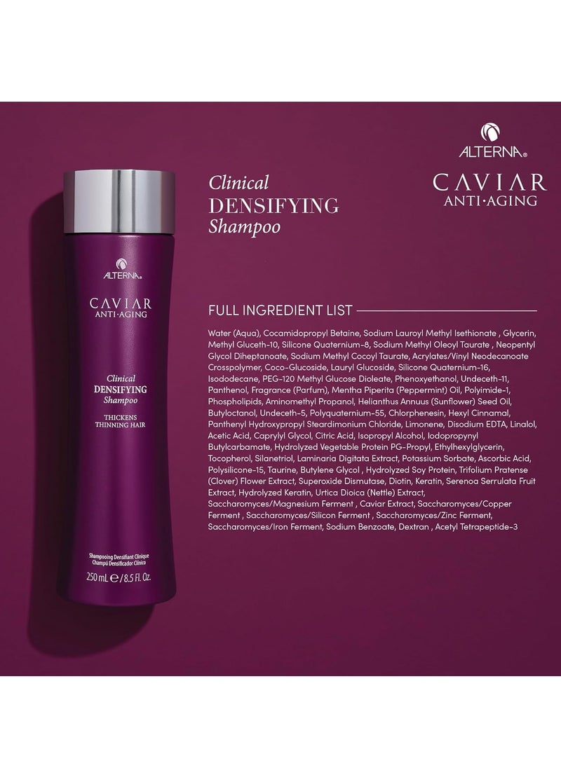 CAVIAR Anti-Aging Clinical Densifying Shampoo | For Fine, Thinning Hair | Thickens Hair, Protects Scalp | Sulfate Free