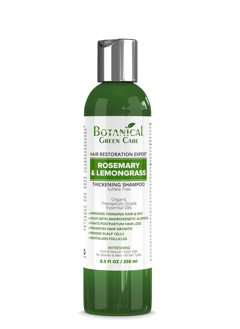 Rosemary & Lemongrass Anti-Hair Loss Shampoo - Promotes Hair Growth and Thickening for Women & Men, Suitable for Hair Growth