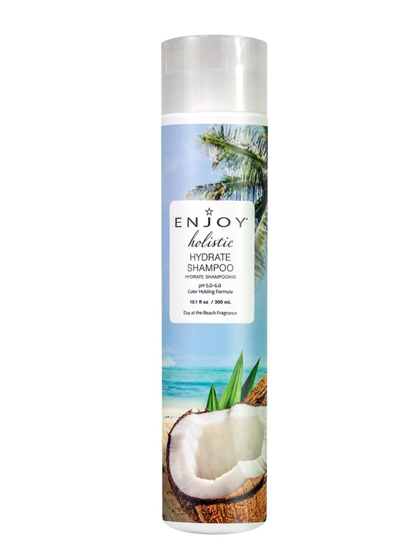 ENJOY Holistic Hydrate Shampoo, pH 5.0-6.0, For All Hair Types, Shampoo For Color Treated Hair, Shampoo for Men and Women, Curly Hair Shampoo - 10 Oz.