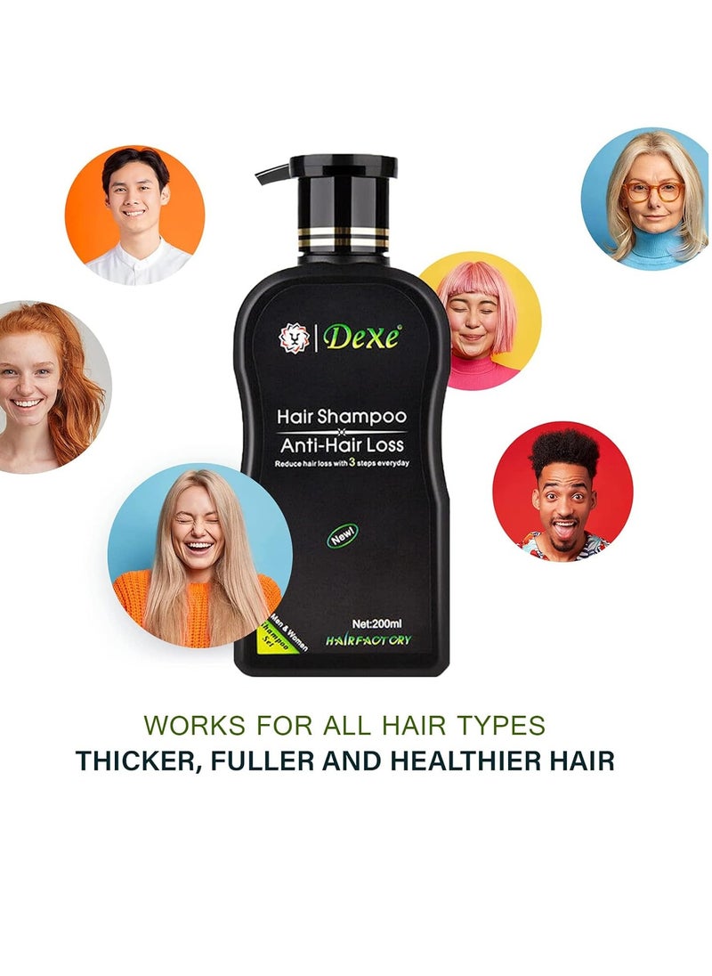 Dexe Hair Growth Shampoo, Shampoo for Thinning Hair and Hair Loss, Repair Damaged Scalp - For All Hair Types 6.76 FL OZ