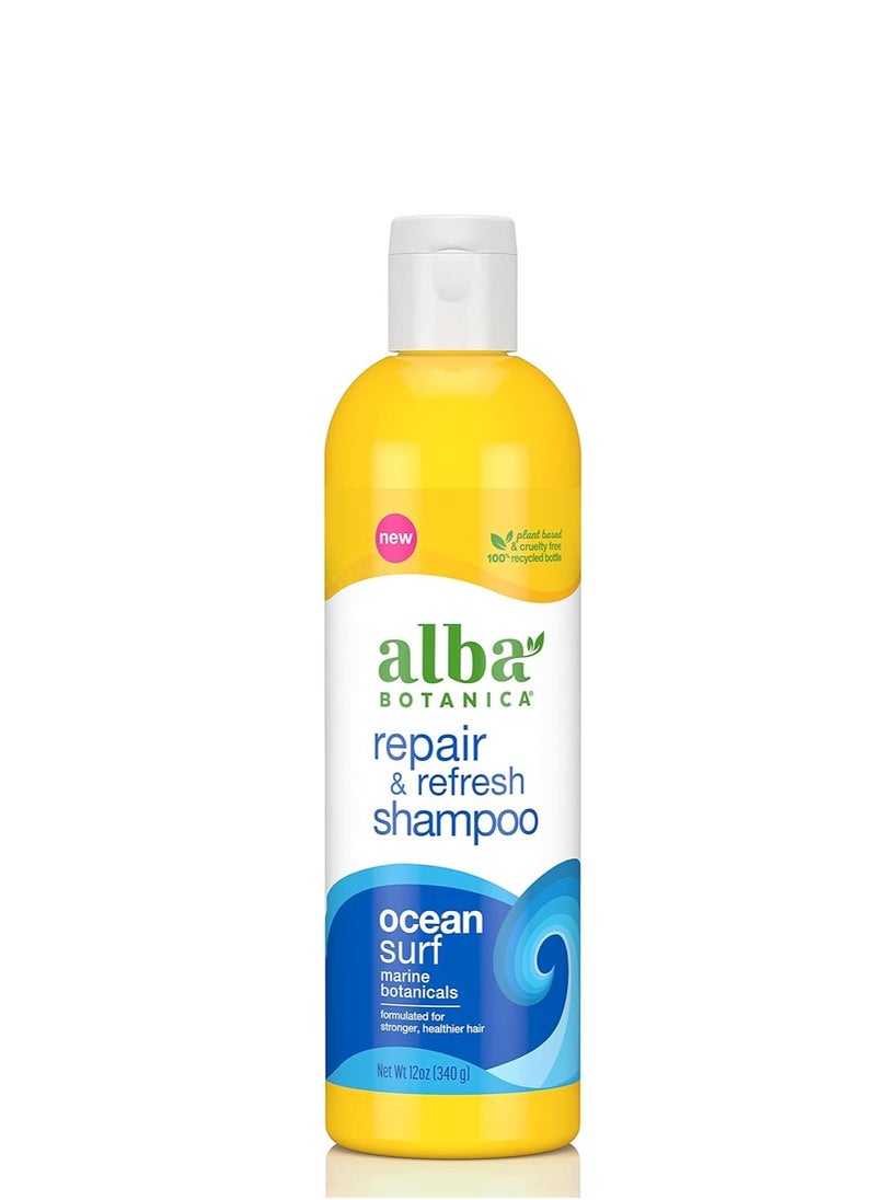 Alba Botanica Repair & Refresh Shampoo, Ocean Surf, 12 Oz