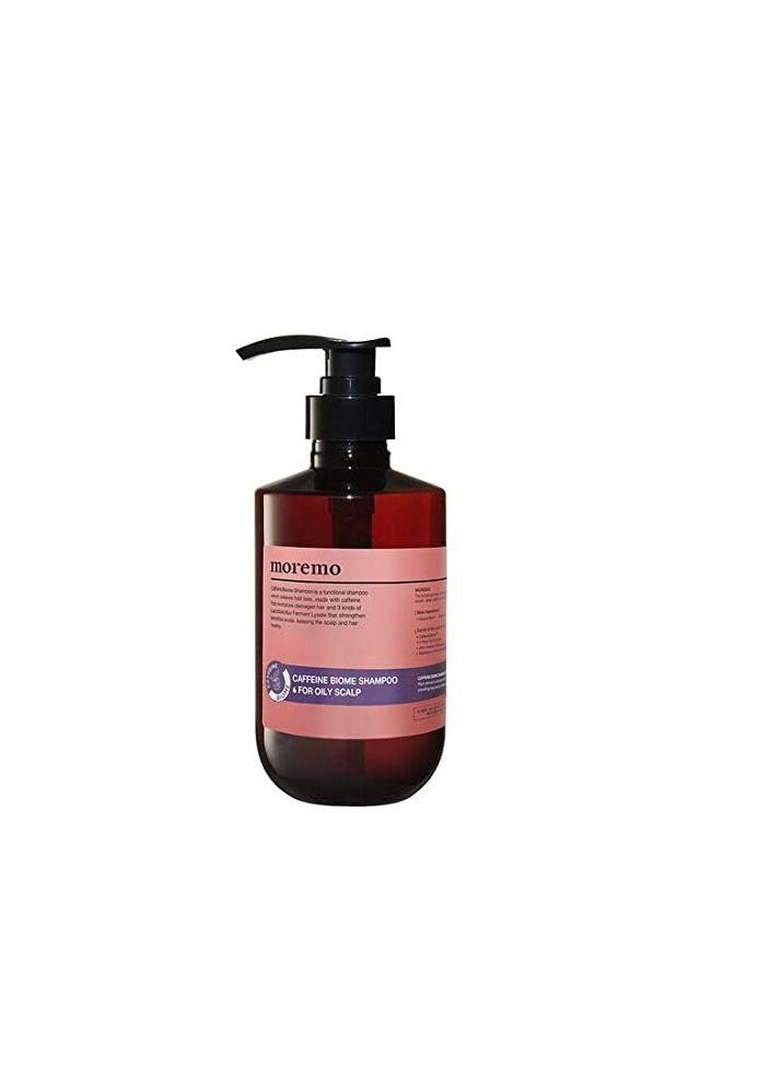 Caffeine Biome Shampoo for Oily Scalp 500ml: Including Caffeine(strengthen the scalp)+ Microbiome(Improving the condition of scalp) control hair loss