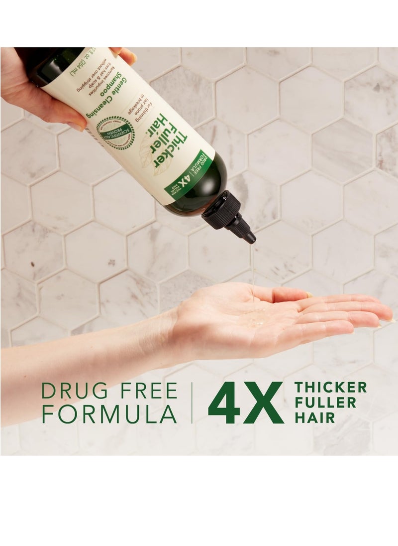 Thicker Fuller Hair Gentle Cleansing Shampoo Advanced Thickening Solution 12oz - Removes Impurities, Fortifies Hair And Reduce Breakage (Pack of 2)