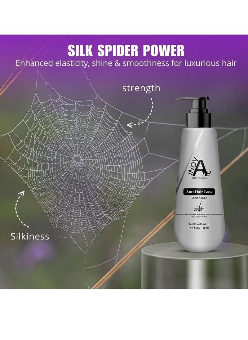 Anti-Hair Loss Shampoo #2 with MCB Biotechnology & Silk Spider Formulation 11 Oz