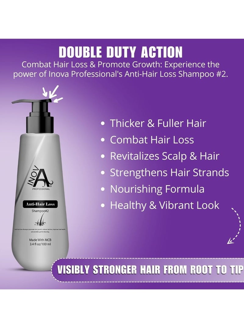Anti-Hair Loss Shampoo #2 with MCB Biotechnology & Silk Spider Formulation 11 Oz
