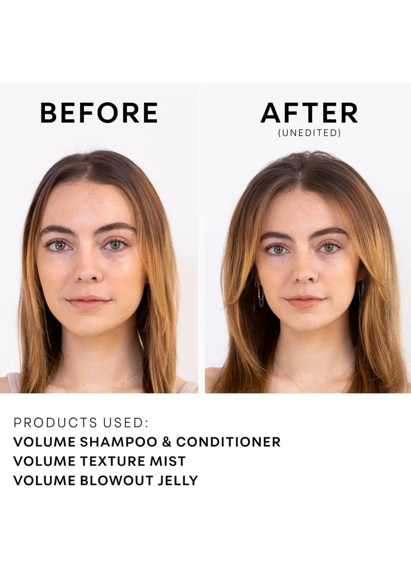 NATURELAB. TOKYO Perfect Volume Shampoo Refill – Boosts Volume, Eco-Friendly Pouch, Thickening Rice & Soy Proteins, Sakura & Apple Extracts for Moisture, 22.9 oz
