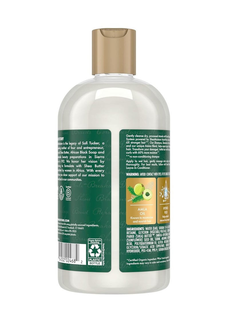 SheaMoisture Bond Repair Shampoo Amla Oil to Strengthen Hair with Restorative HydroPlex Infusion 13 FO