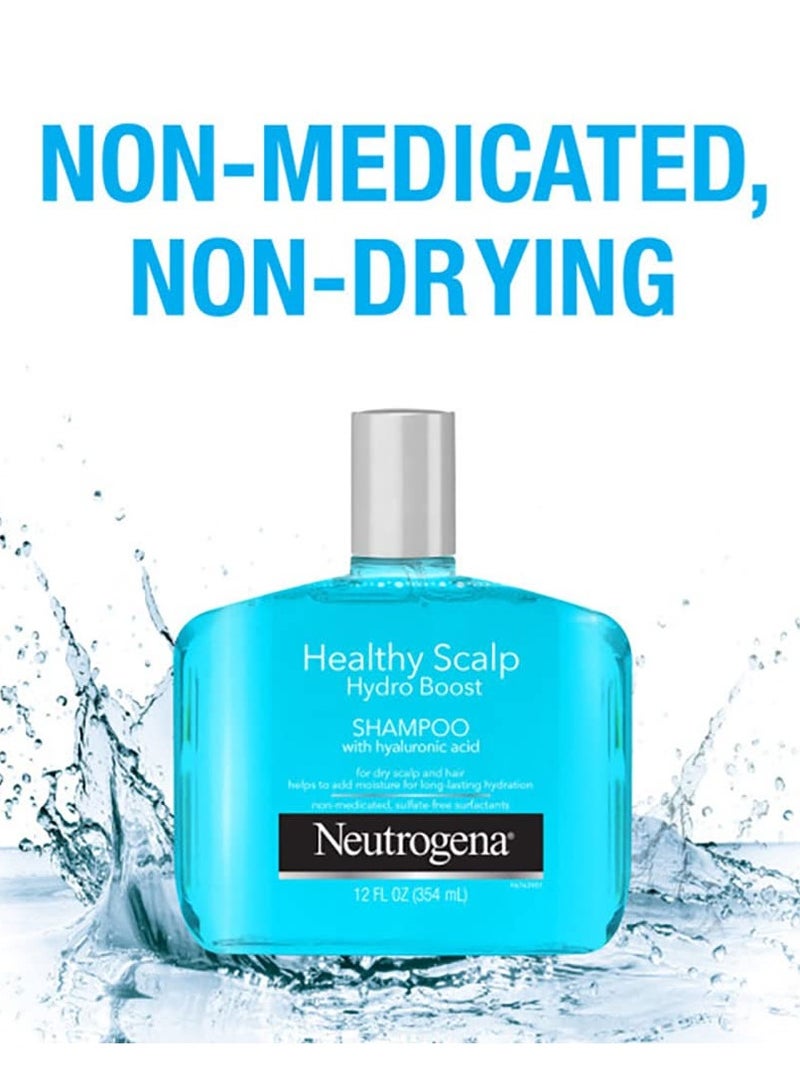 Neutrogena Moisturizing Healthy Scalp Hydro Boost Shampoo & Conditioner for Dry Hair and Scalp, with Hydrating Hyaluronic Acid, pH-Balanced, Paraben & Phthalate-Free, Color-Safe, 12 Fl Oz