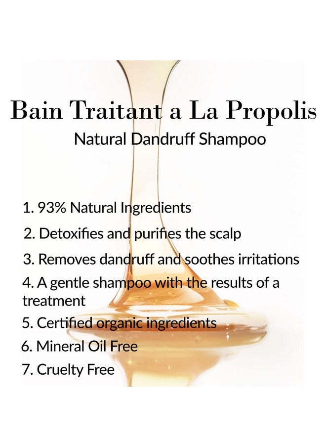 Gentle Dandruff Shampoo (Bain Traitant A La Propolis) Paris, Propolis & Chamomile Natural Dandruff Shampoo, (Travel Size) 1.7 Fl Oz. Made In France