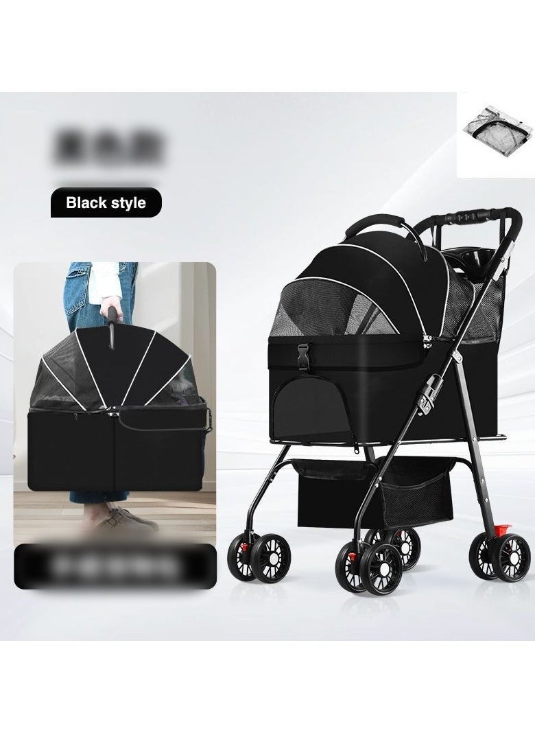 Pet Stroller for Cats/Dogs,Separable Dog Strollers for Small Medium Dogs Within 20kg,Pet Gear No-Zip Dog Prams Pushchairs