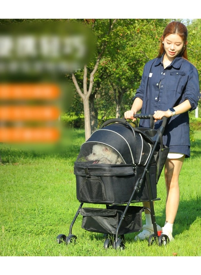 Pet Stroller for Cats/Dogs,Separable Dog Strollers for Small Medium Dogs Within 20kg,Pet Gear No-Zip Dog Prams Pushchairs