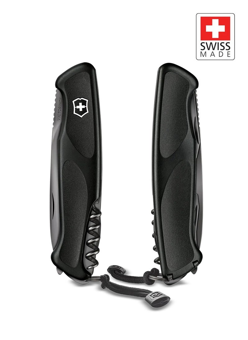 Ranger 55 Grip Onyx Black Swiss Army Knife - 0.9563.C31P