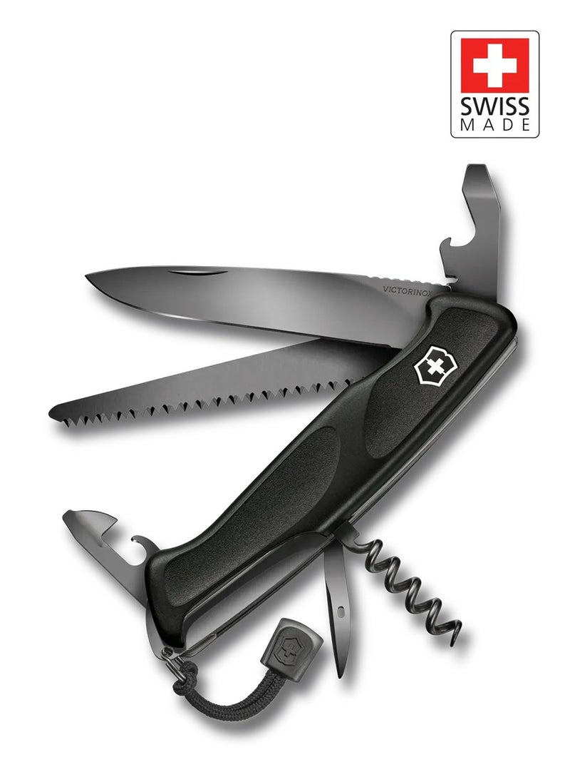 Ranger 55 Grip Onyx Black Swiss Army Knife - 0.9563.C31P