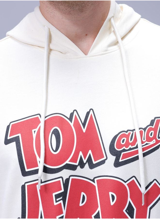 Men Regular Fit Character Overhead Hooded Sweatshirt