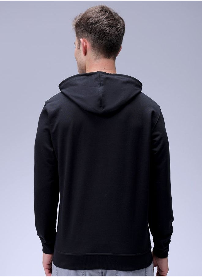 Men Regular Fit Batman Overhead Hooded Sweatshirt