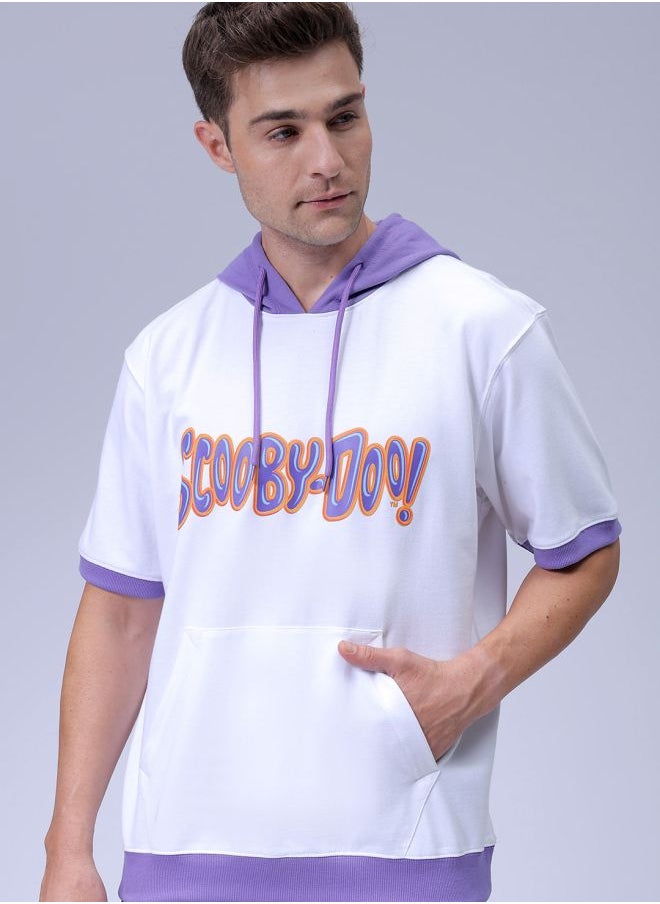 Men Oversized Character Overhead Hooded Sweatshirt
