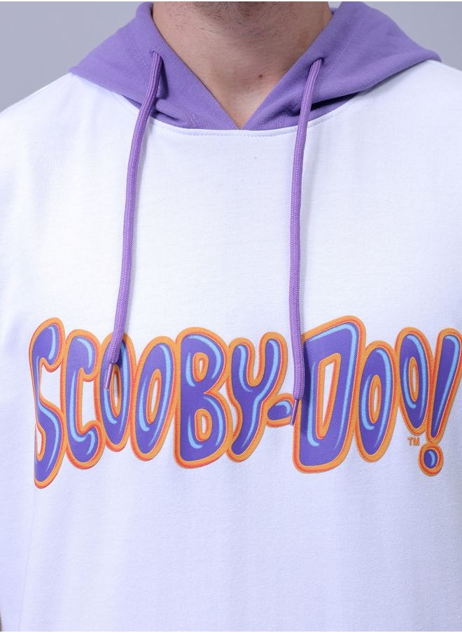 Men Oversized Character Overhead Hooded Sweatshirt