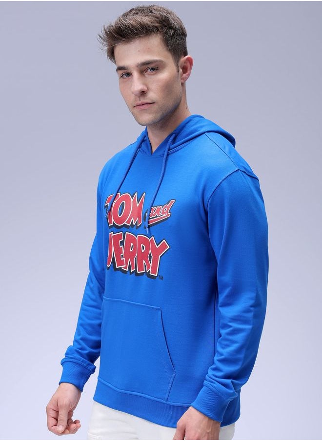 Men Regular Fit Character Overhead Hooded Sweatshirt