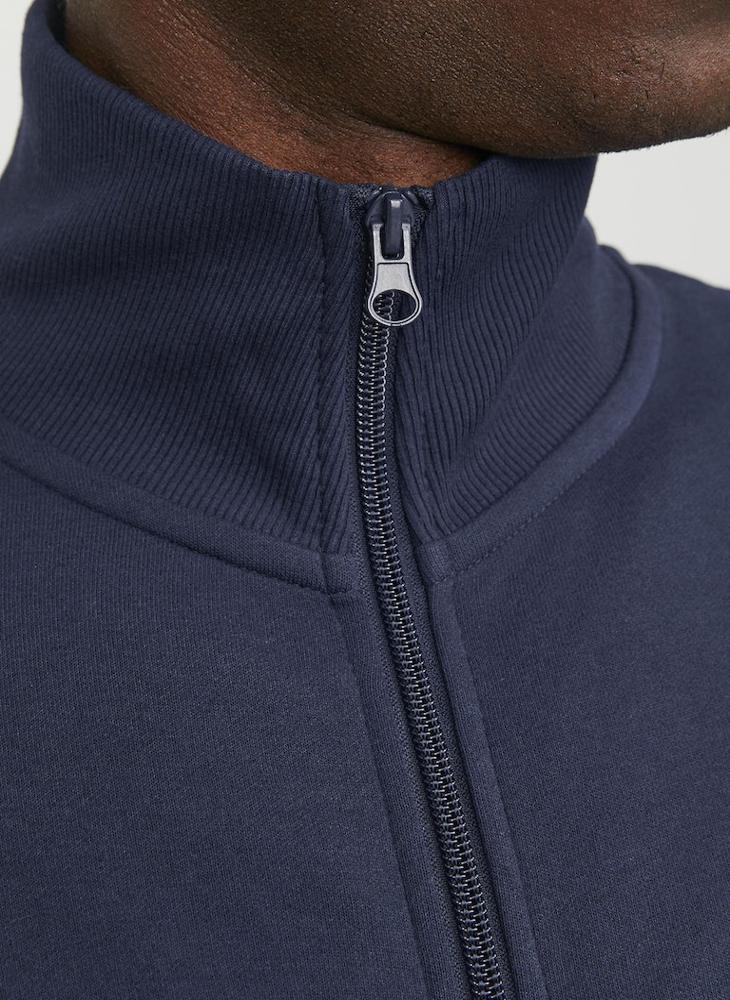 Logo Print Zip Throgh Sweatshirt