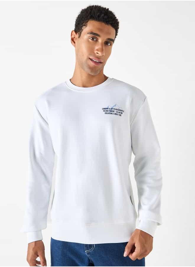 Lee Cooper Printed Sweatshirt with Crew Neck