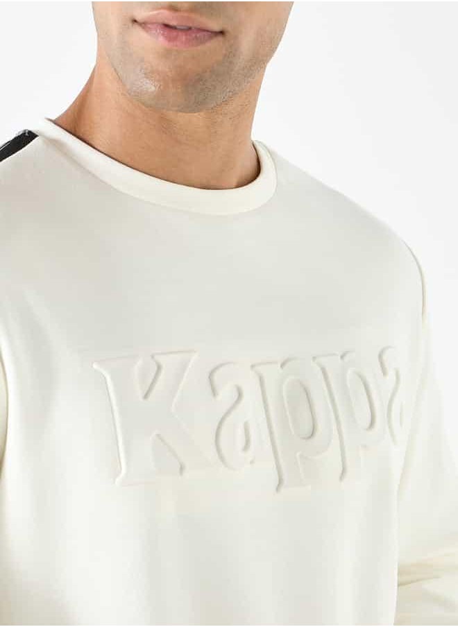 Kappa Logo Detail Sweatshirt with Long Sleeves