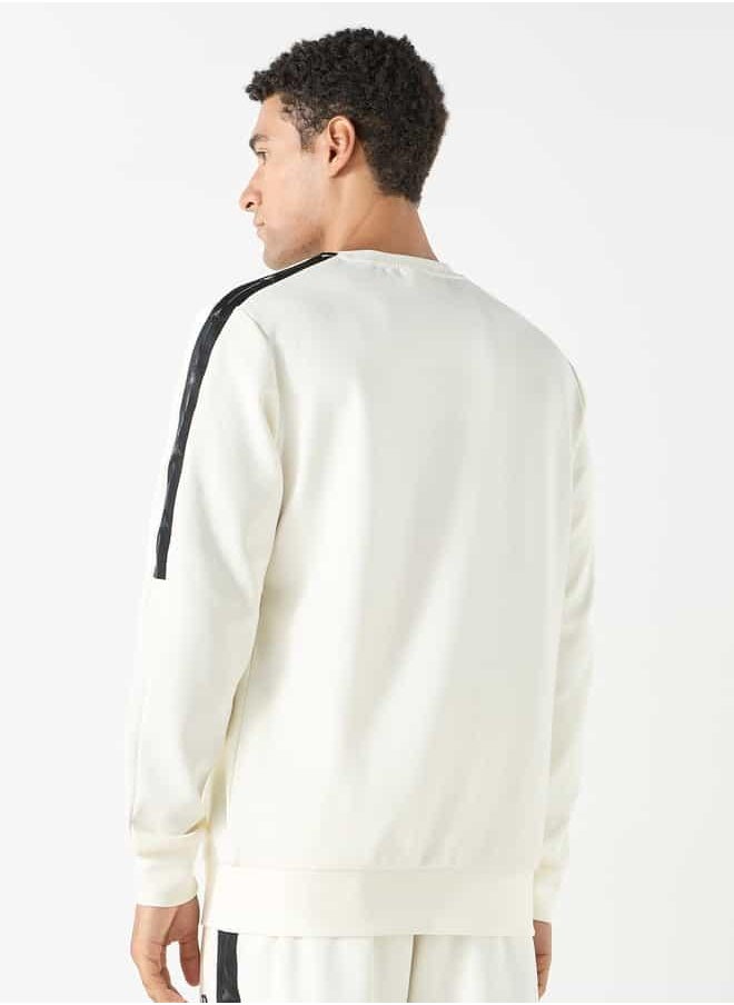 Kappa Logo Detail Sweatshirt with Long Sleeves