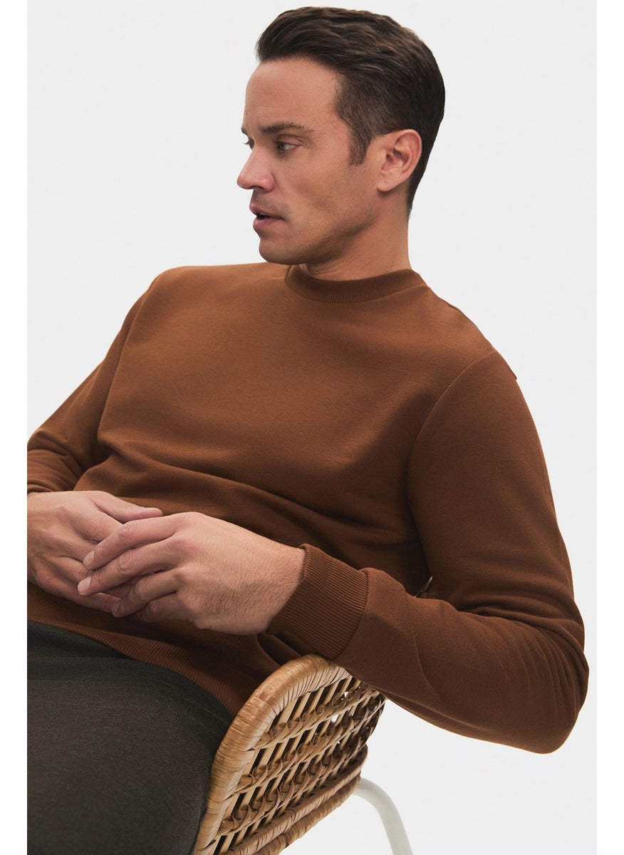 Men's Regular Fit Basic Crew Neck Sweatshirt